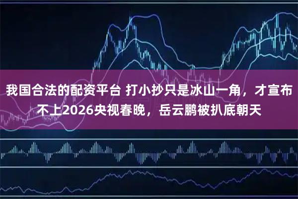 我国合法的配资平台 打小抄只是冰山一角，才宣布不上2026央视春晚，岳云鹏被扒底朝天