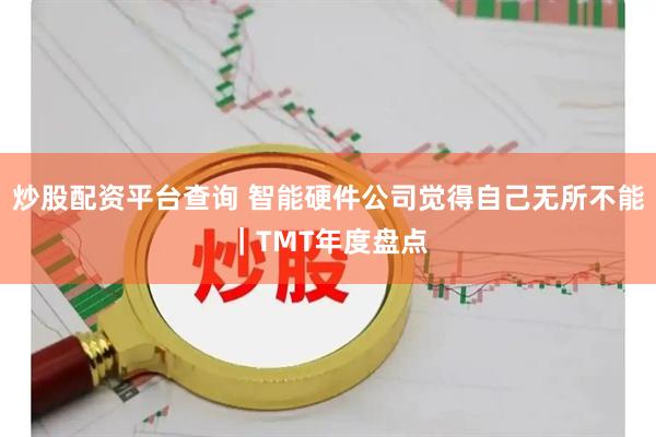炒股配资平台查询 智能硬件公司觉得自己无所不能｜TMT年度盘点